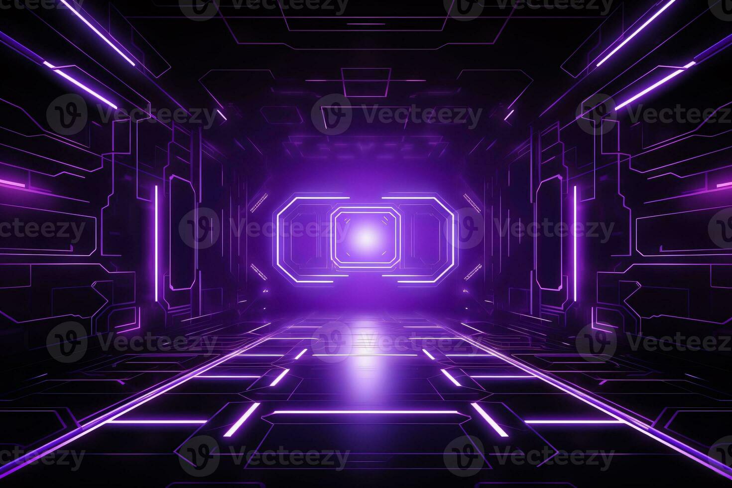 Purple Technology Background Stock