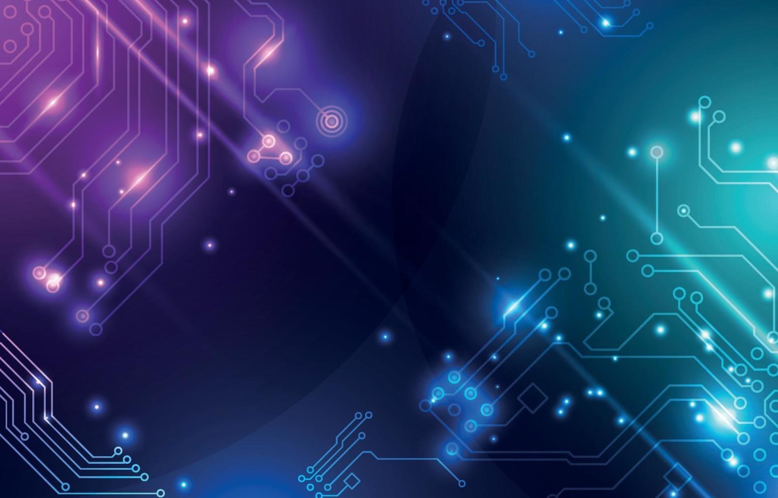 Purple Technology Background Vector Art