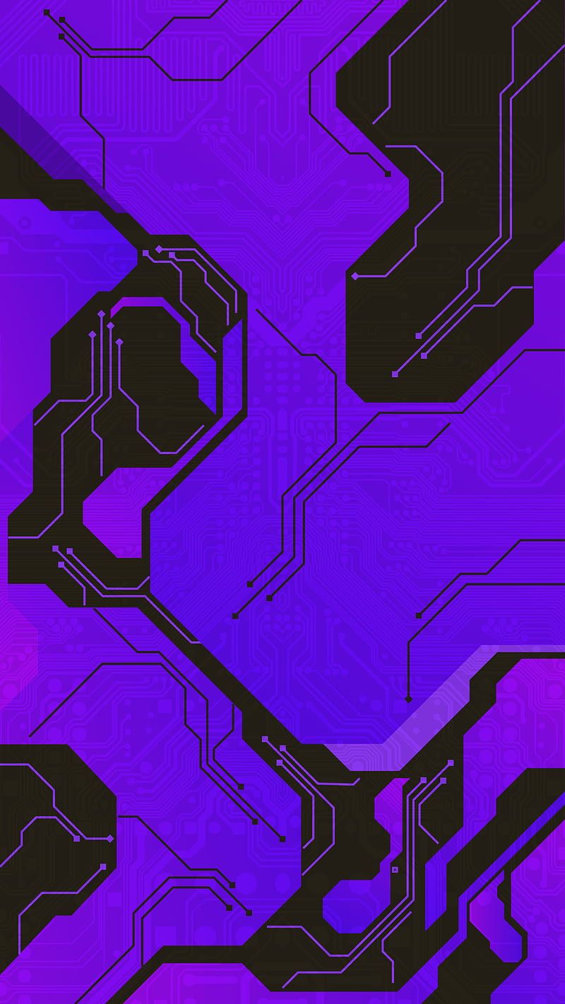 HD cyber purple wallpaper