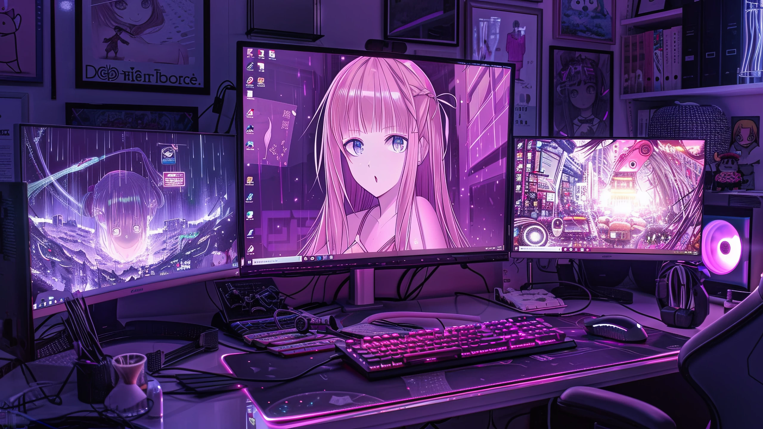 Stream wallpaper A purple themed