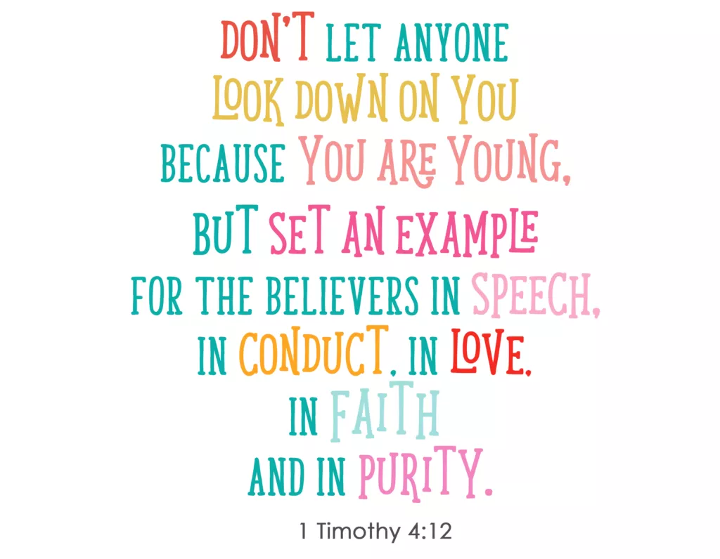 Timothy 4:12't Anyone Look Down