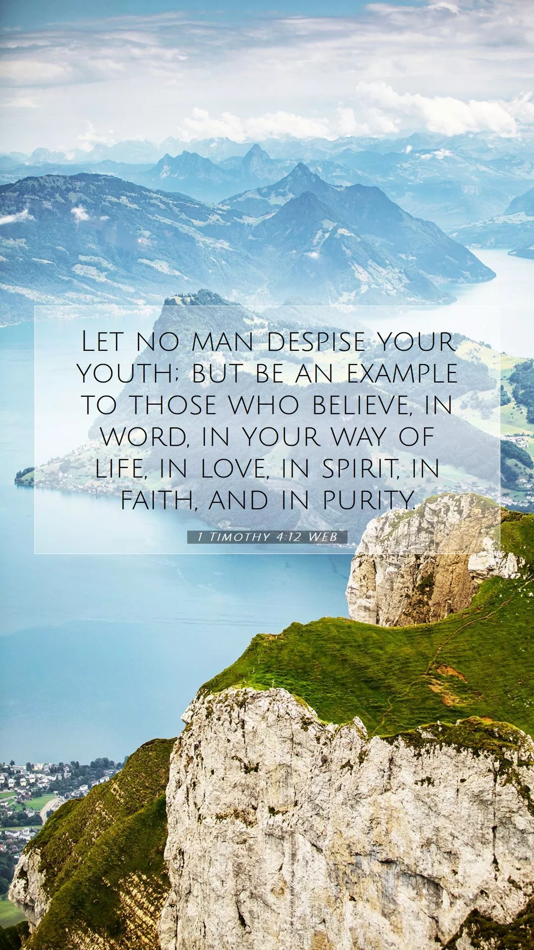 Timothy 4:12 WEB Mobile Phone