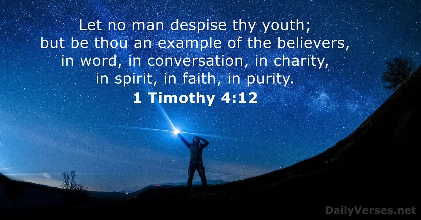Timothy 4:12 verse KJV