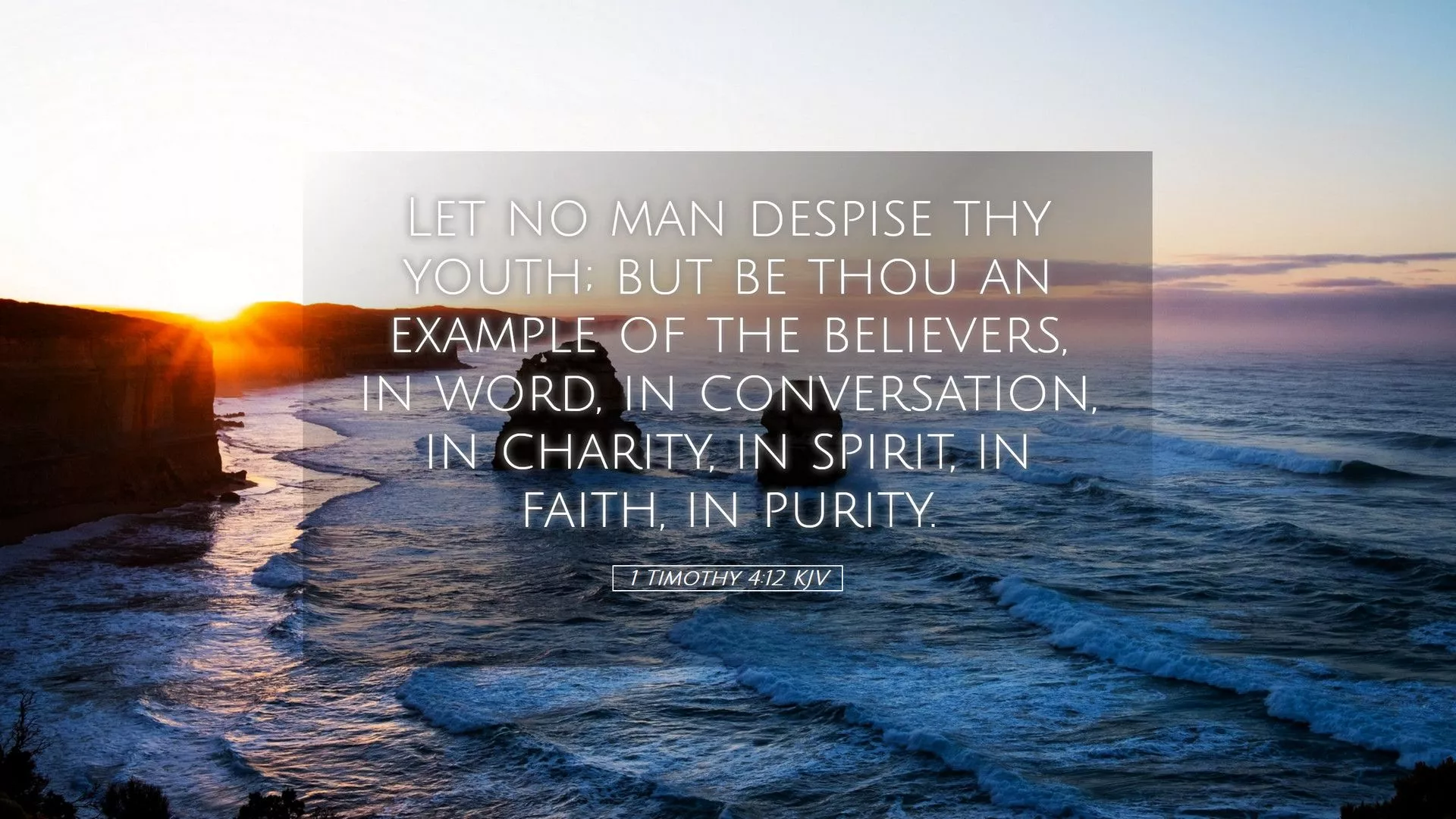 Timothy 4:12 KJV Desktop Wallpaper