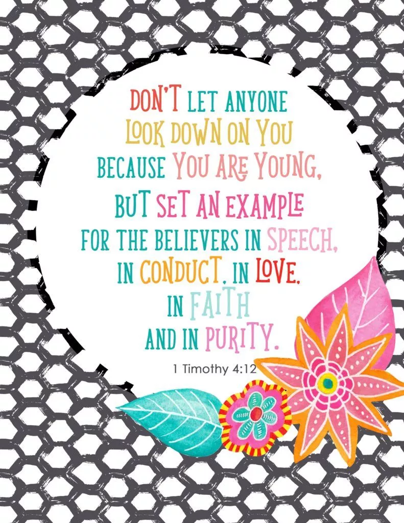 Timothy 4:12't Anyone Look Down