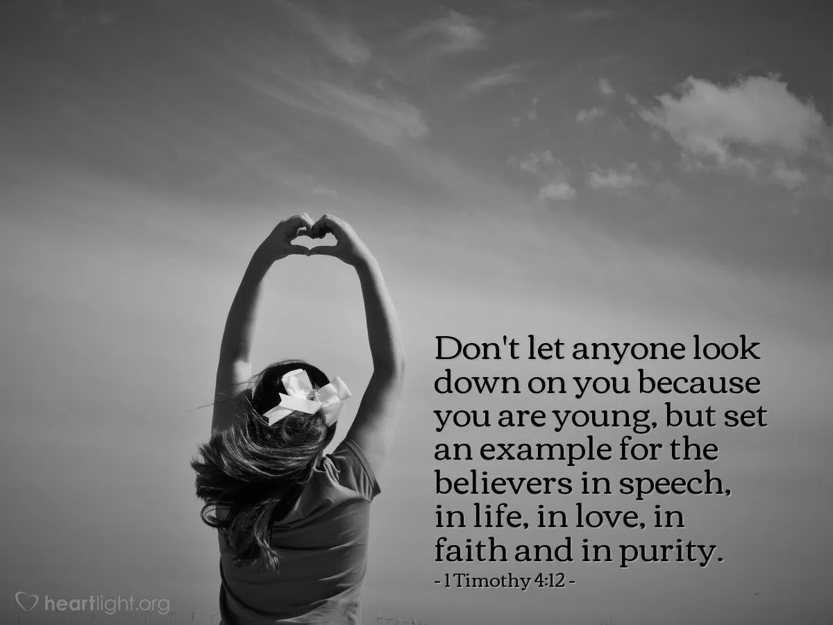 Timothy 4:12 Illustrated: Don't let