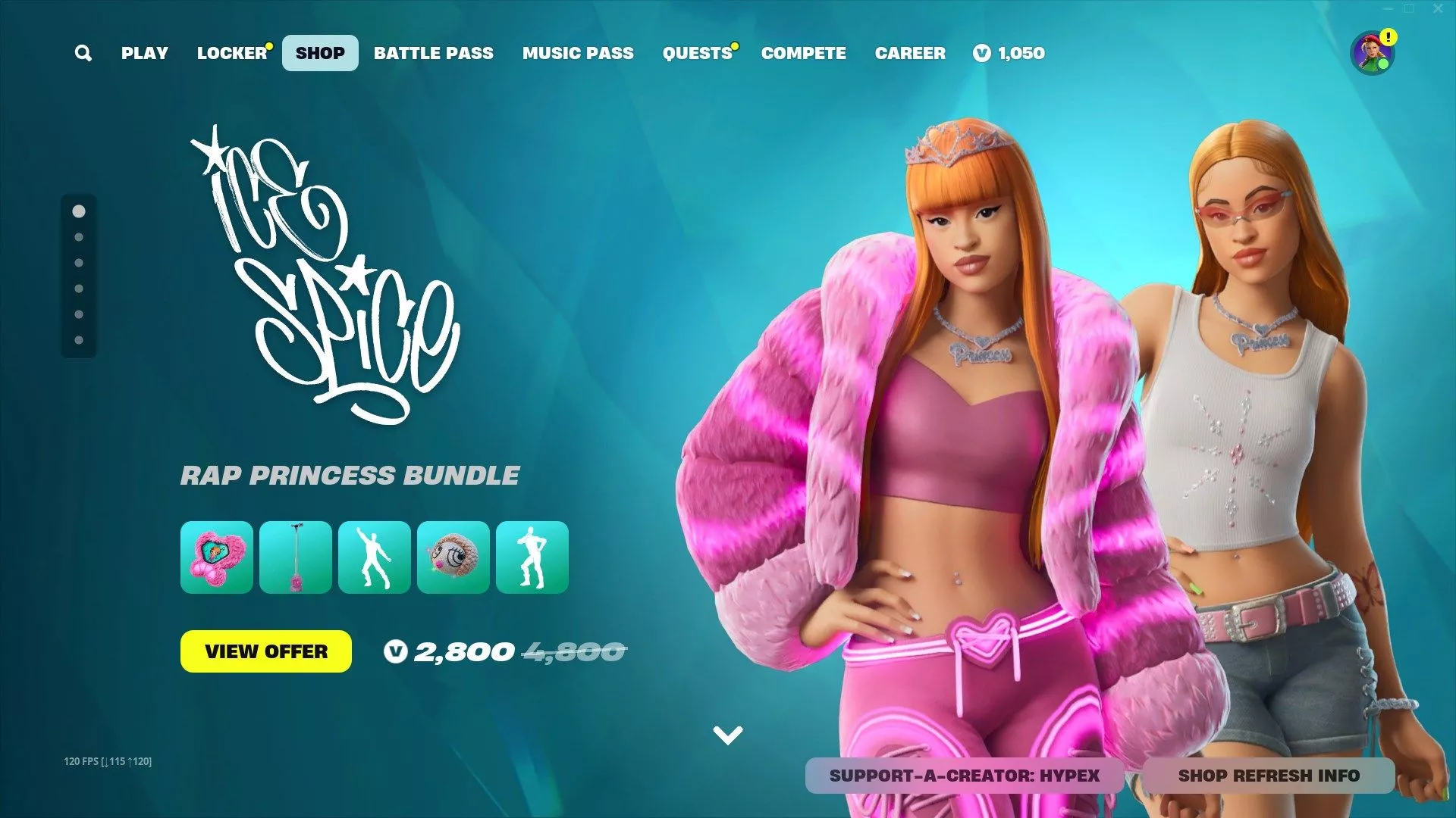 HYPEX SPICE x FORTNITE IS