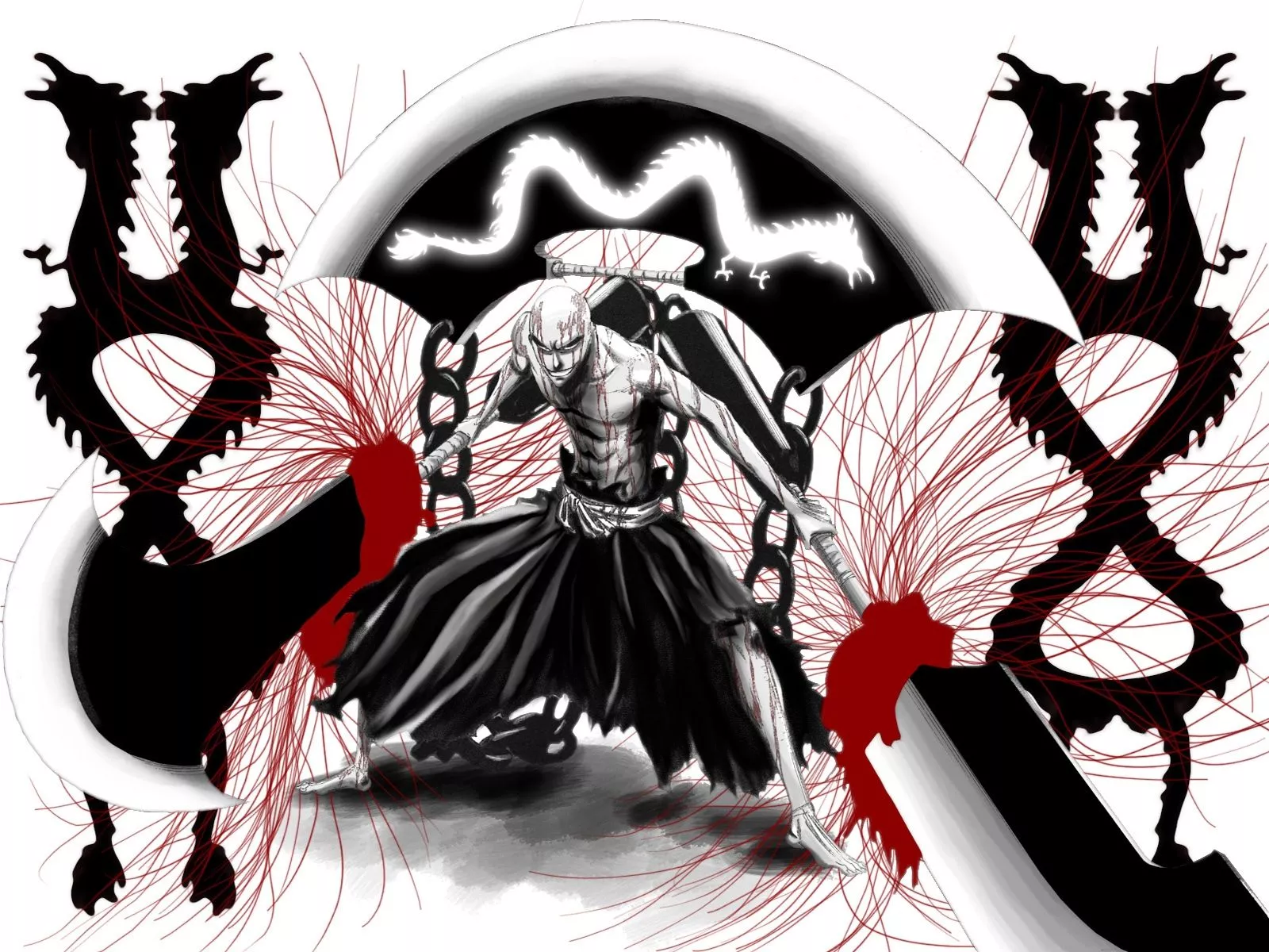 Ikkaku Madarame Anime Bleach Wallpaper
