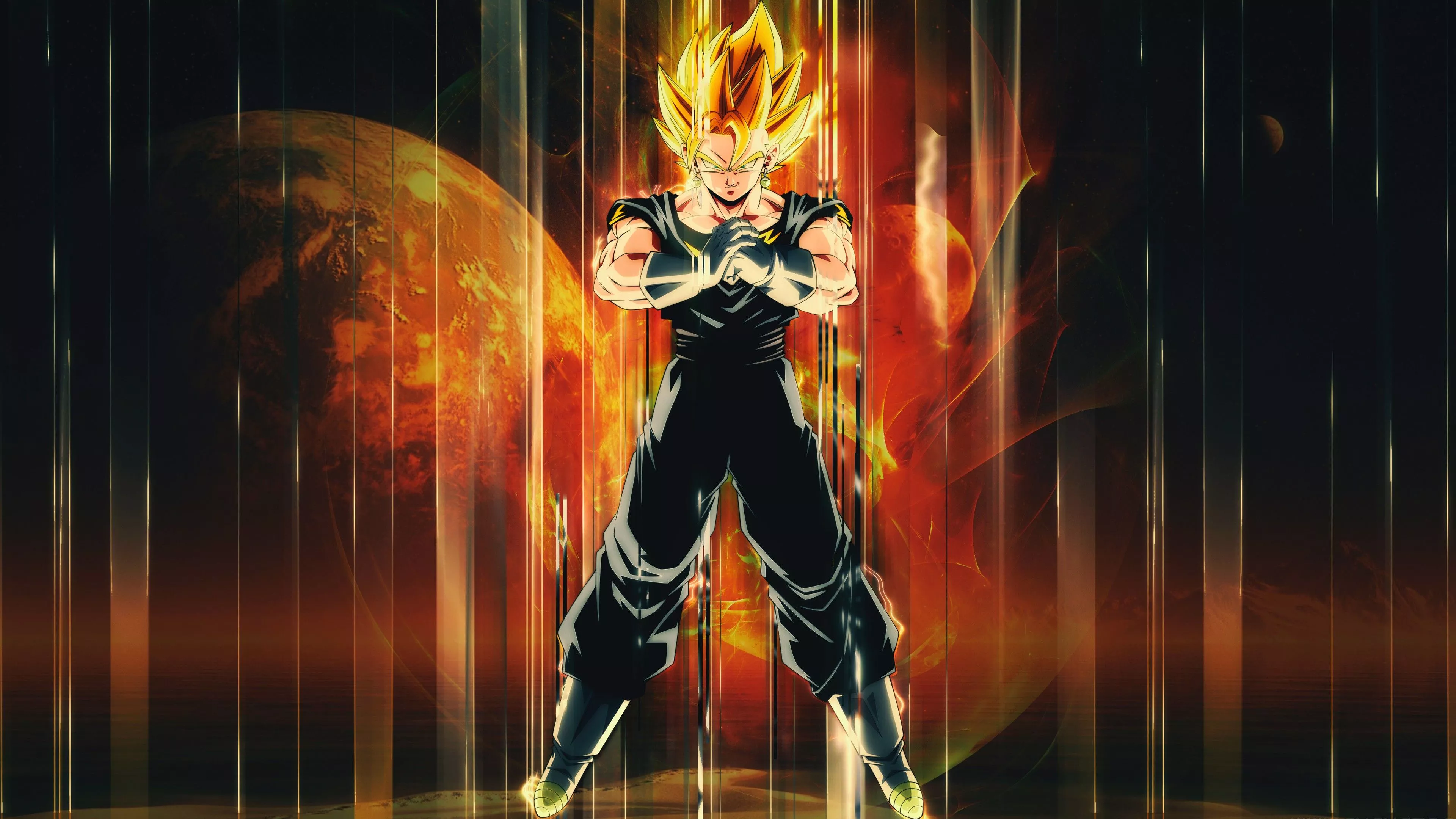 Vegito Black Dress 4K HD Dragon Ball Z