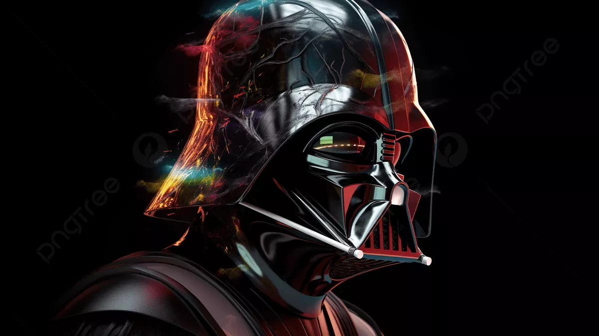 Darth Vader HD Wallpaper On A Black