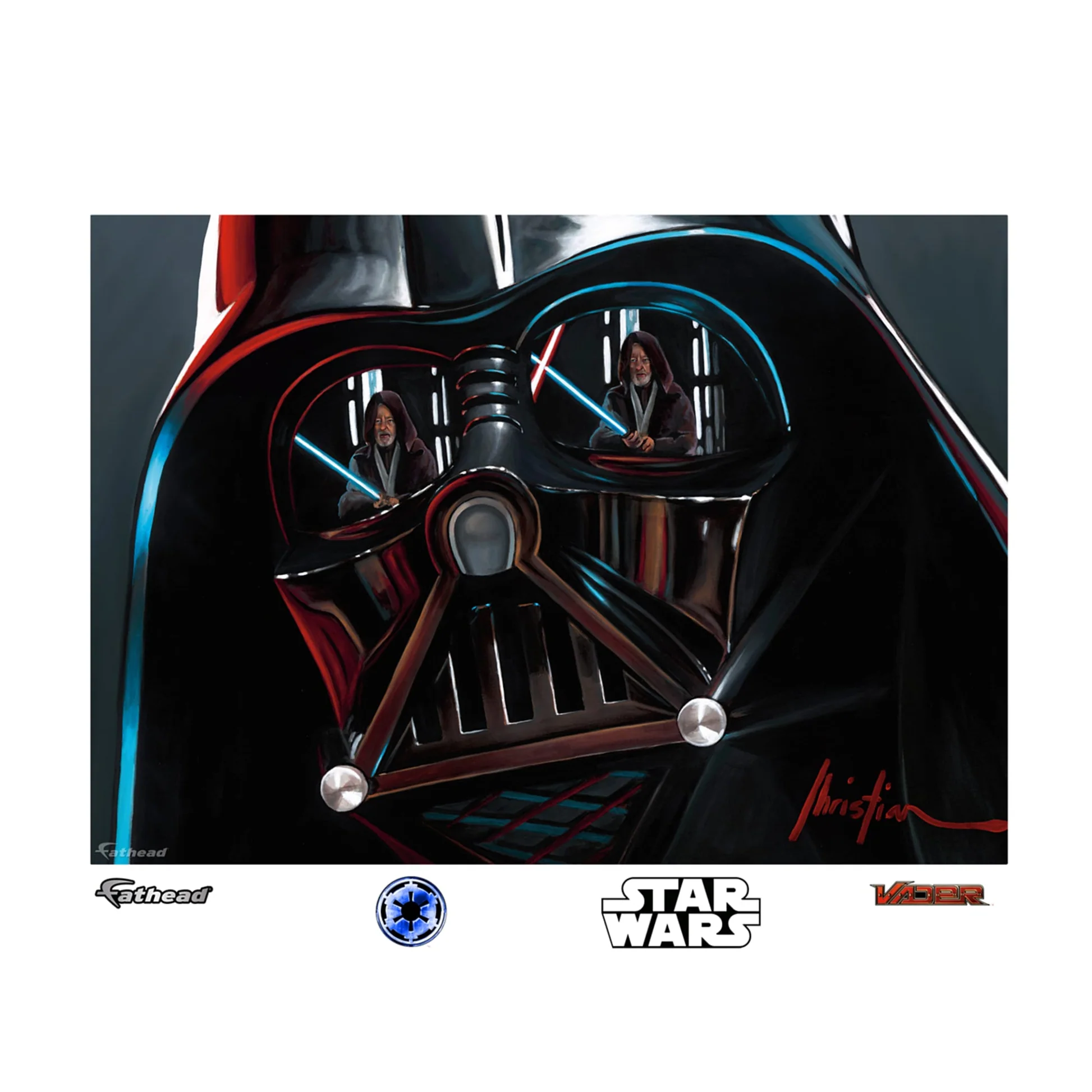 Darth Vader Helmet Mural