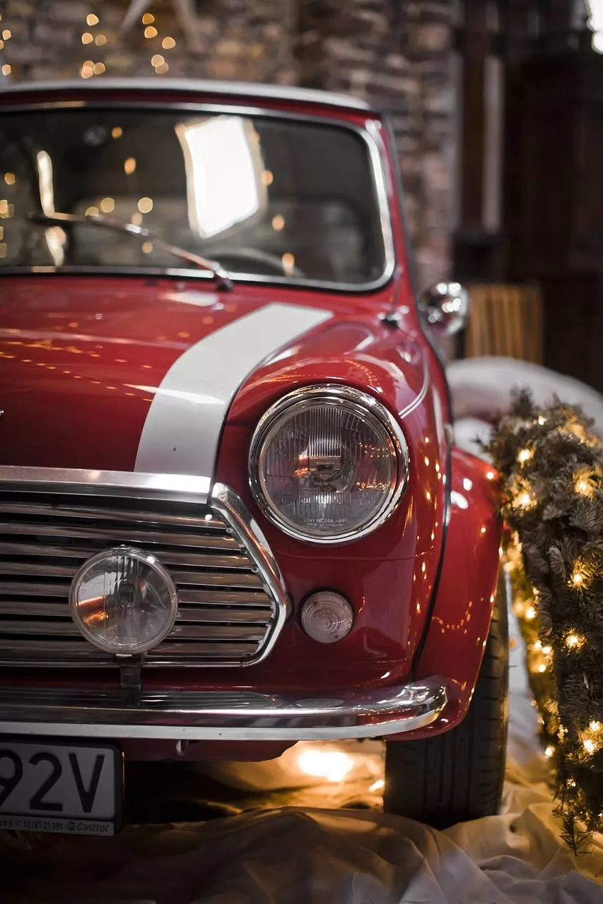 Christmas Vintage Car