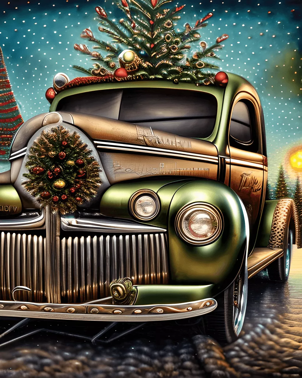 Vintage 1947 Ford Delivery Panel Truck