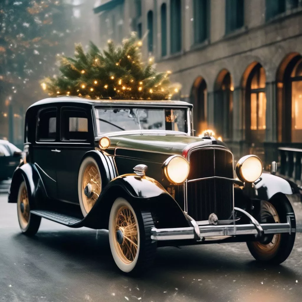 Vintage Car Of The 20 30s Decorated