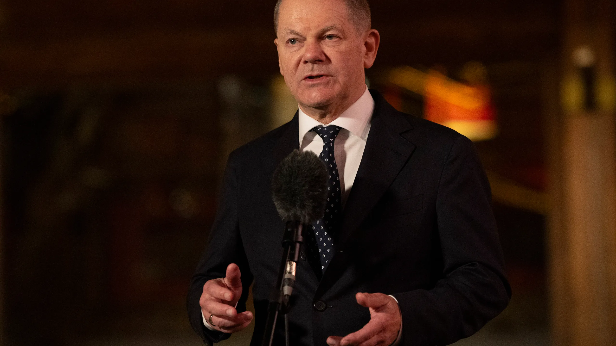 The German chancellor presses China