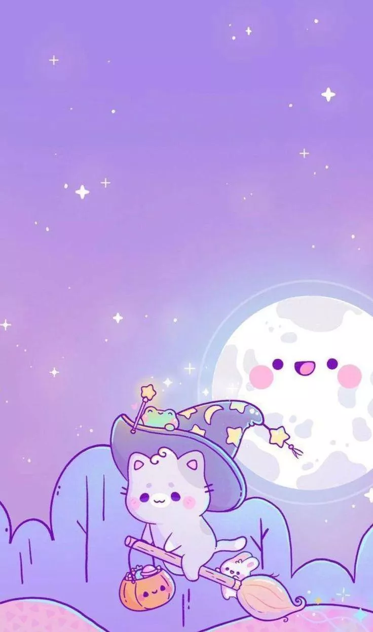 Purple kawaii wallpaper APK for Android