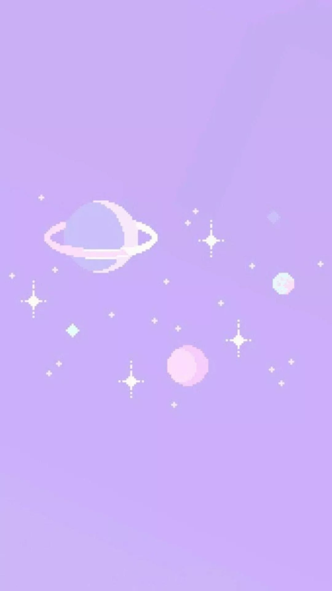 Kawaii Purple Galaxy Wallpaper
