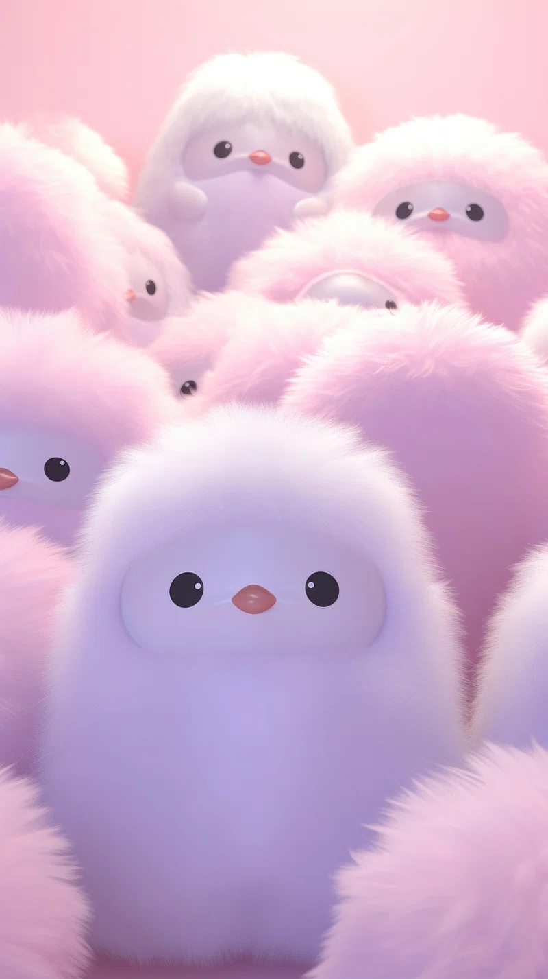 Kawaii Cute Purple Wallpaper Image