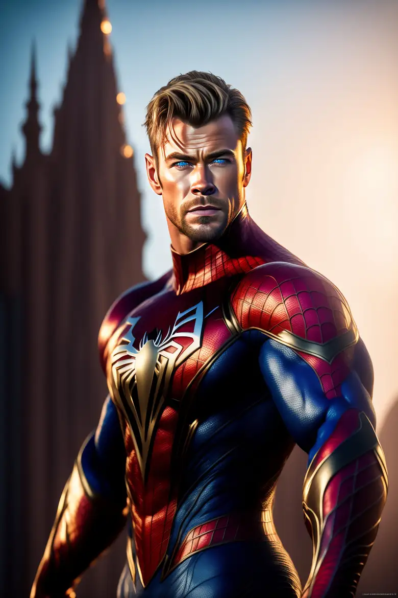 chris hemsworth as the spiderman -Ai