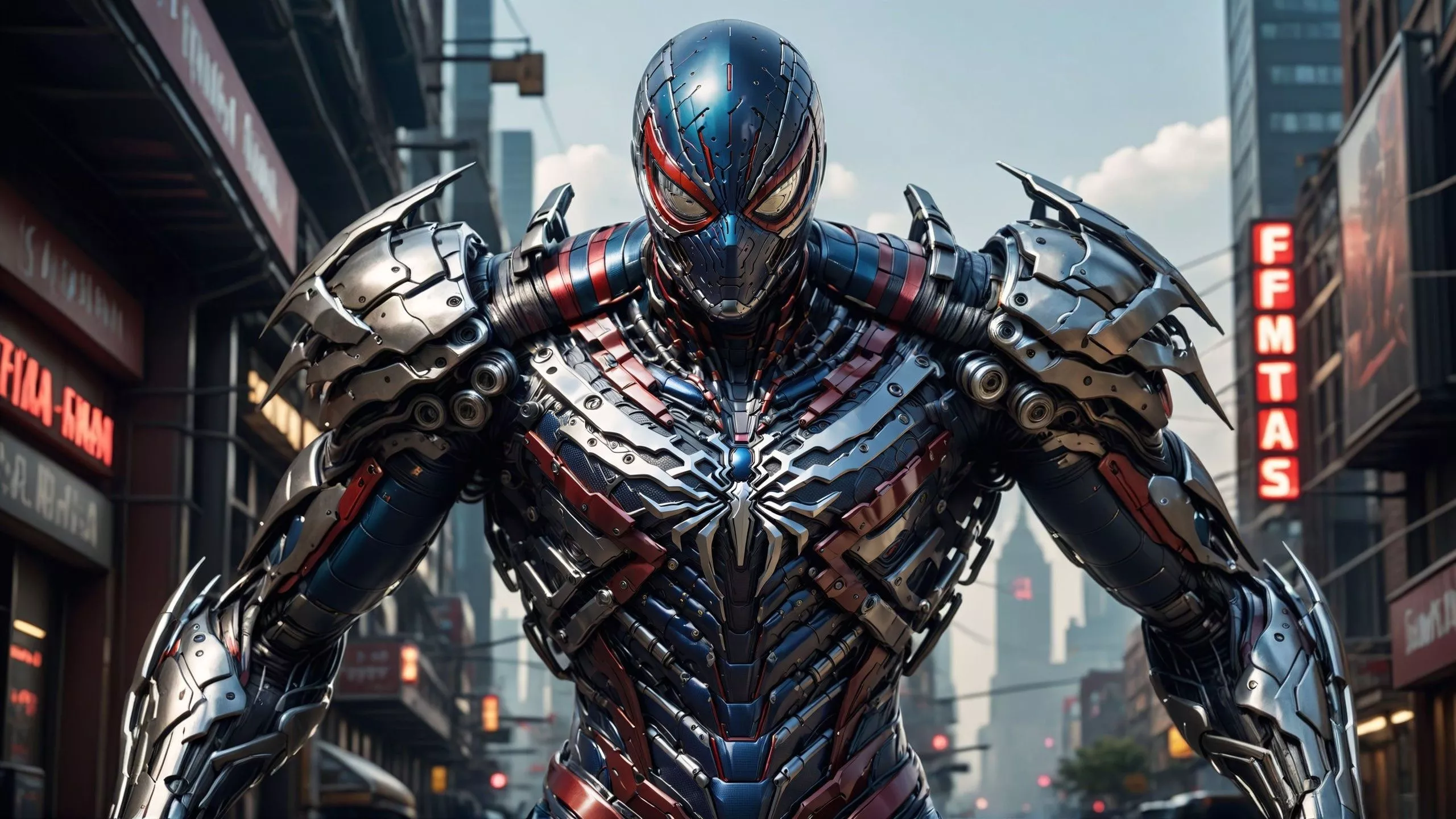 Wallpaper Robot, Spider, Spider Man