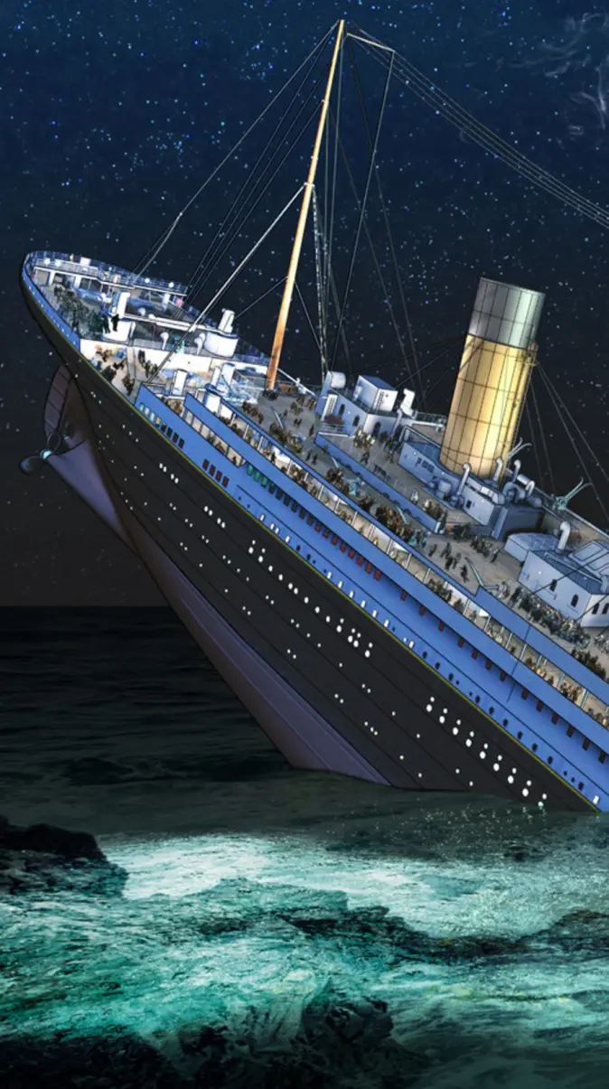 Titanic sinking wallpaper