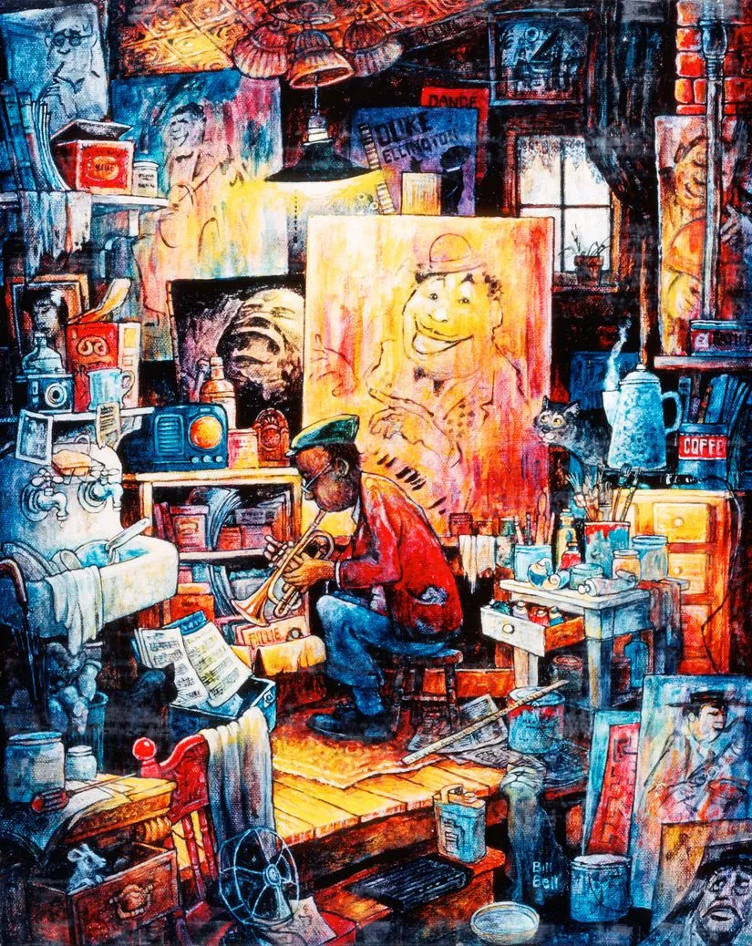 Jazz Man Mural Wallpaper Your Way