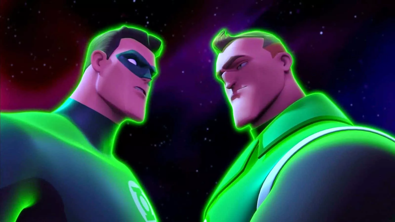 Download Green Lantern The Animated Series Hal And Guy Wallpaper