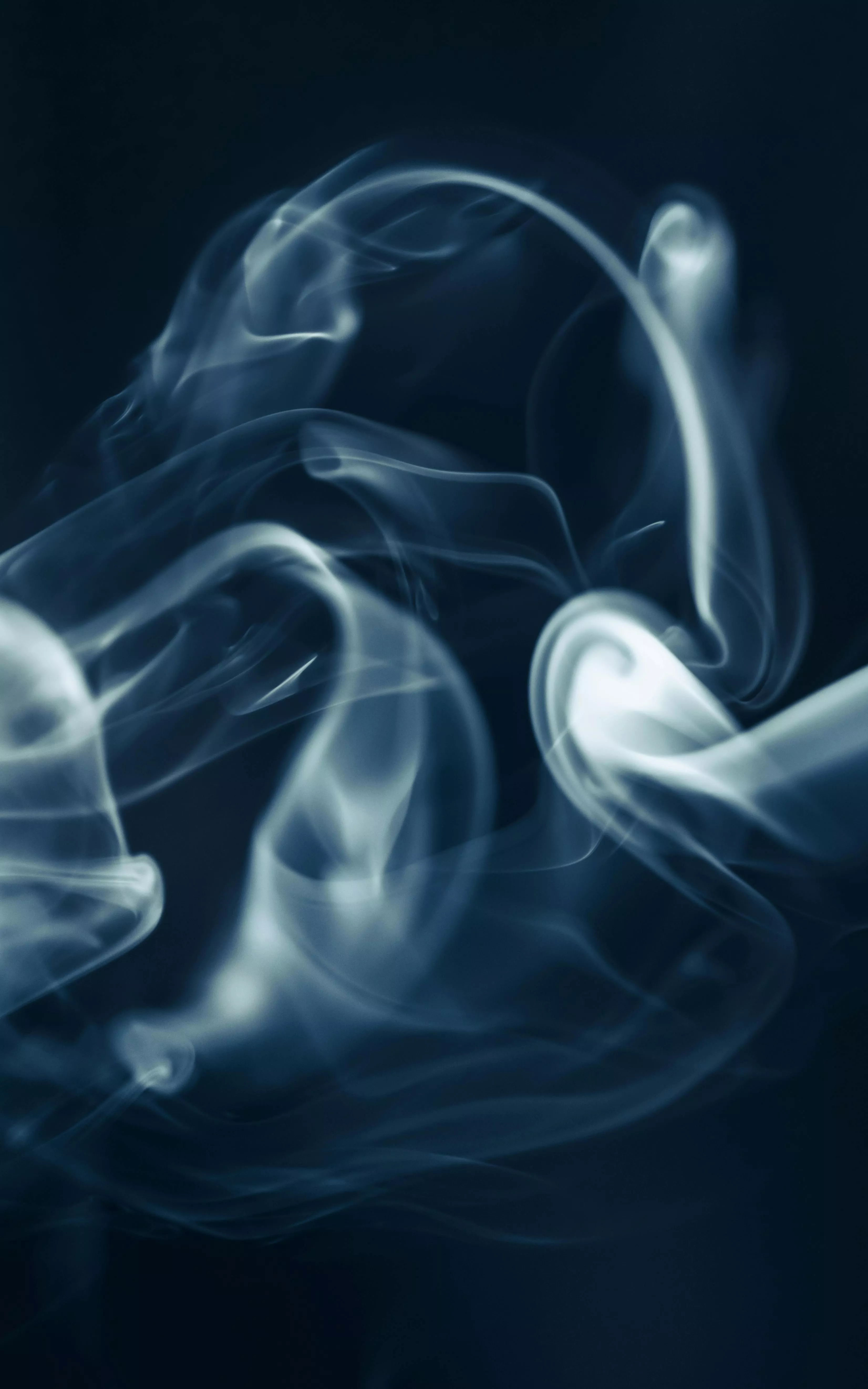 Smooth Smoke on Black Background · Free