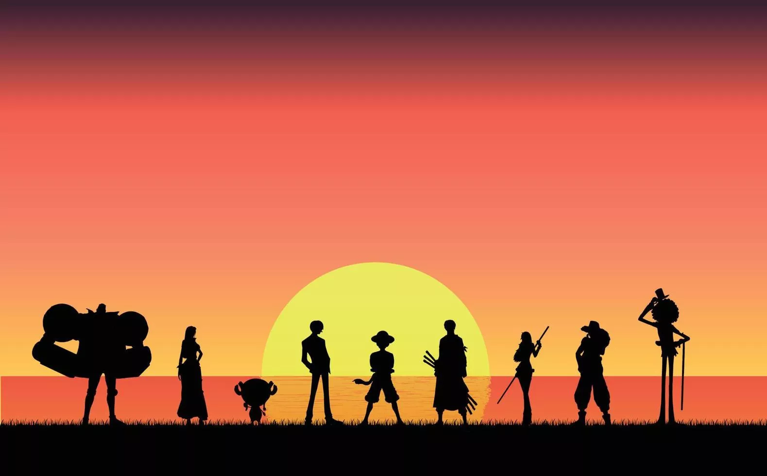 One Piece Wallpaper Vector Art, Icon
