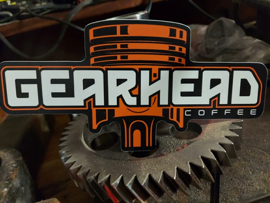 Gearhead Coffee Logo Sticker