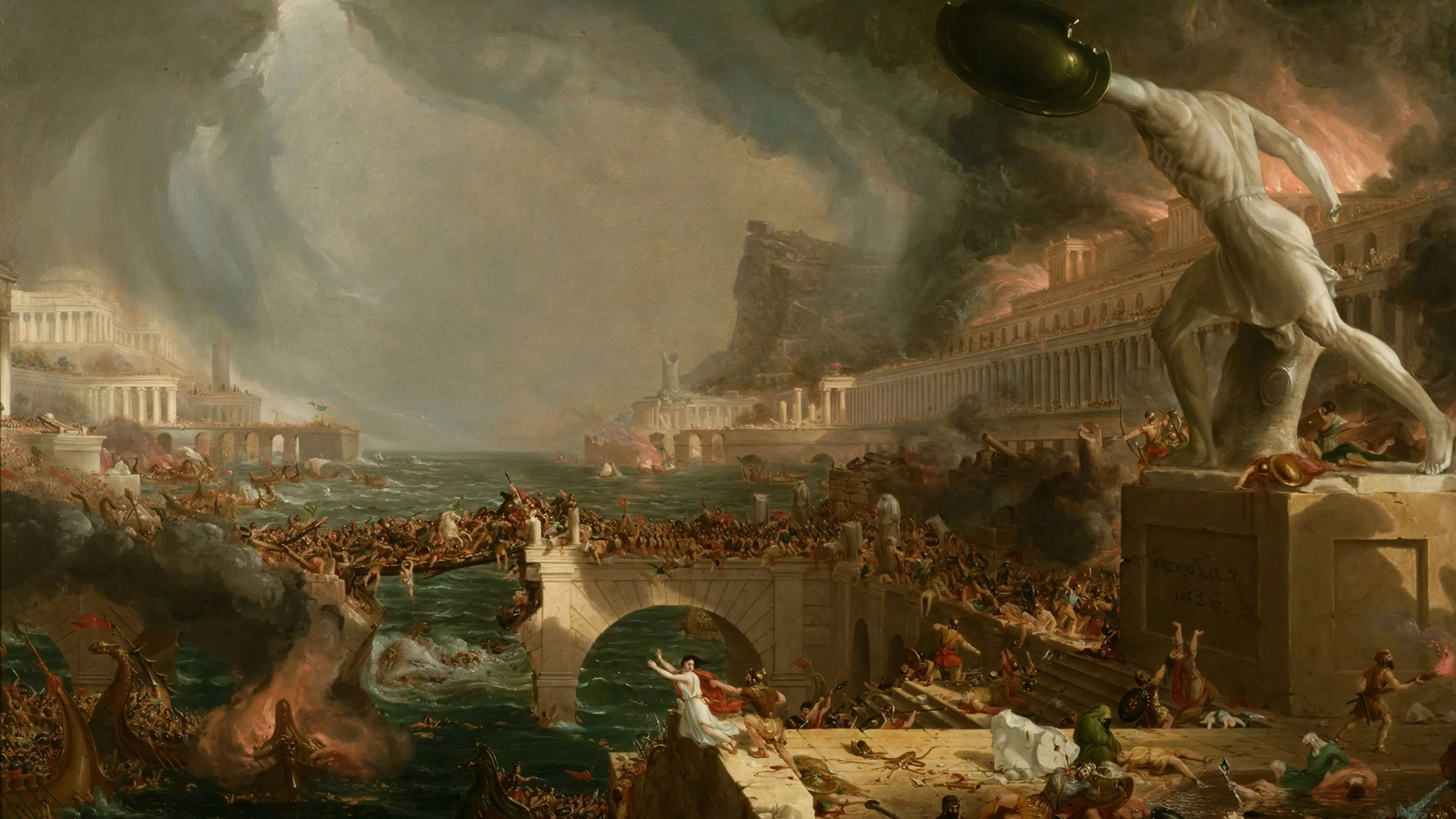 Attack of Olympus by Ronald, war, siege