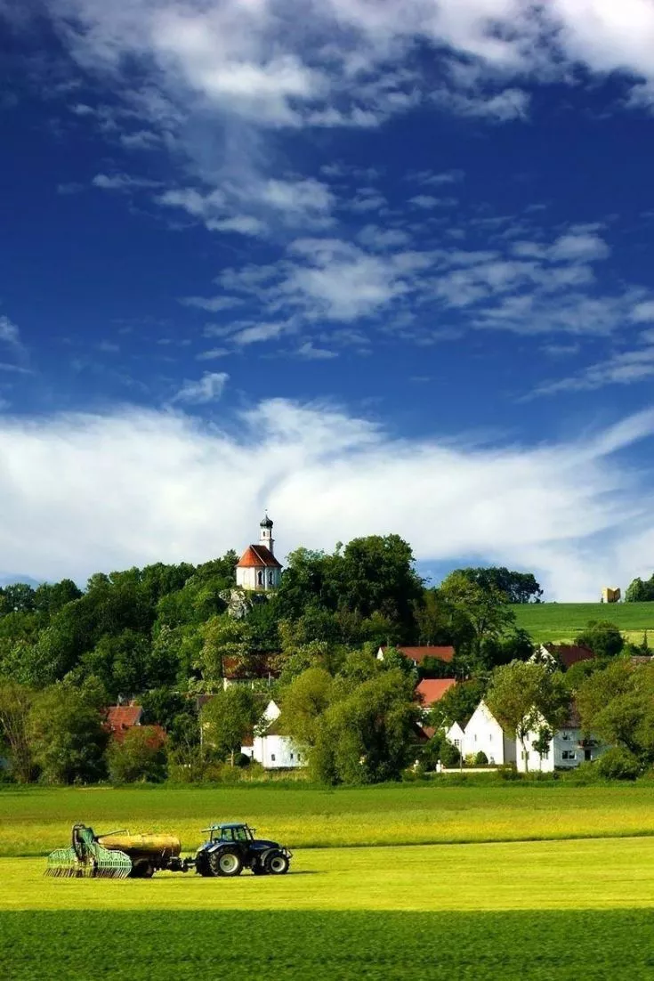 Tractor In Field Wallpaper Wallpaper