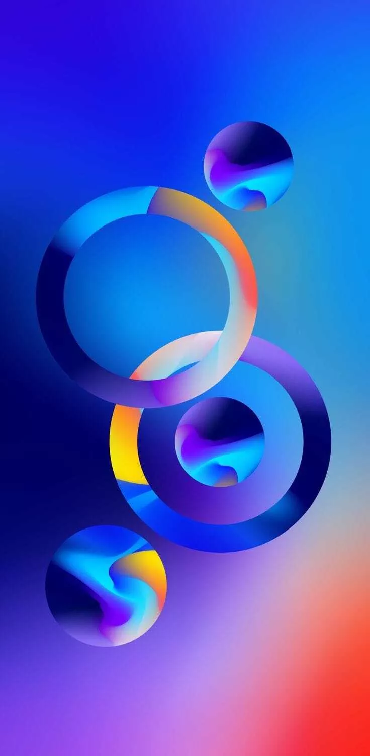 Four Circles Spheres Circular Rounded Gradient Colorful Xiaomi MIUI HyperOS Google Android Default Stock