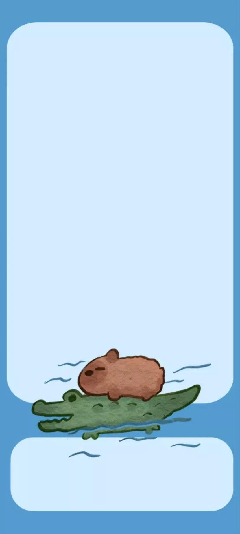 Cute Capybara Wallpaper 4K for iPhone