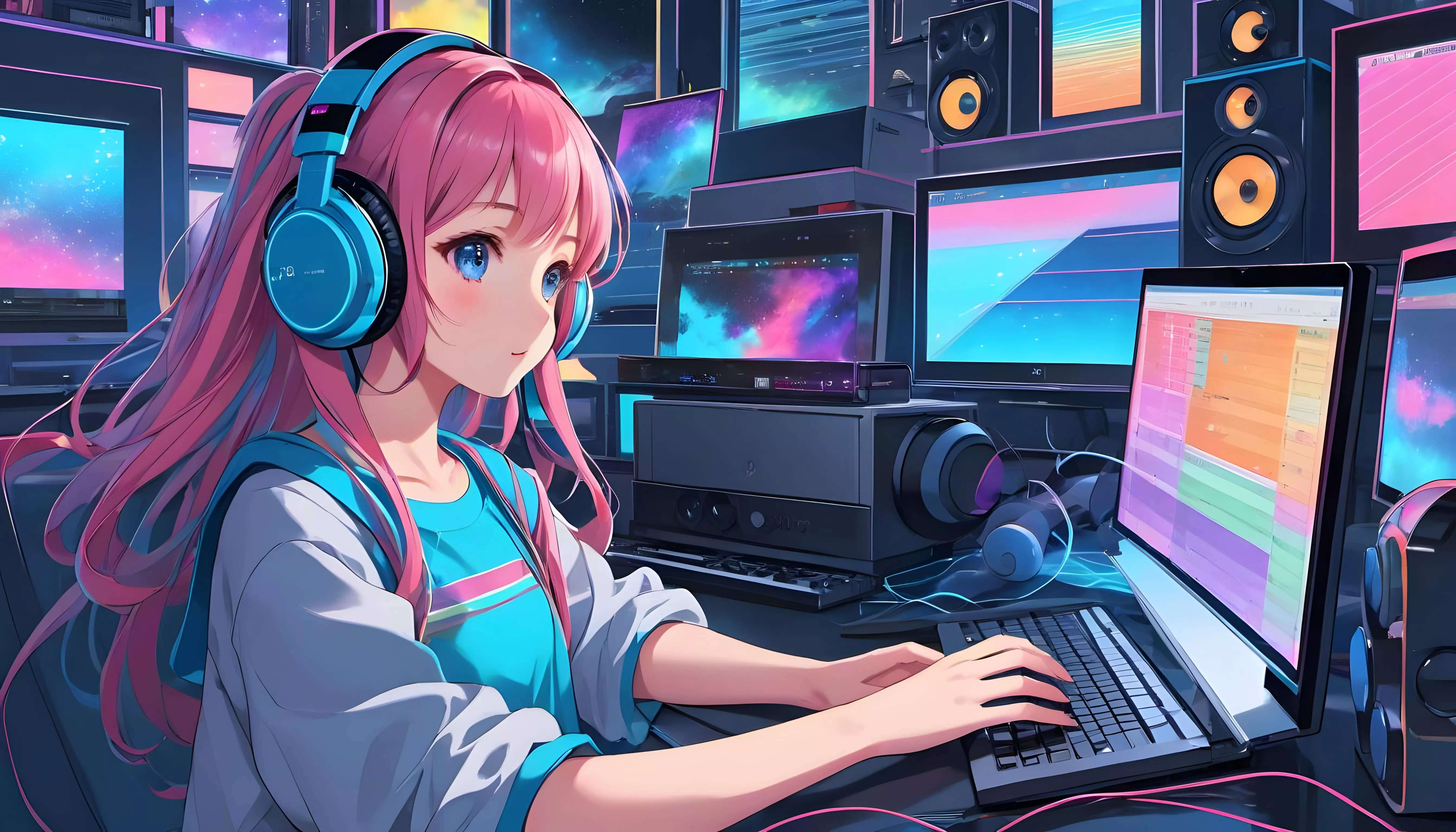 Download AI Art Lofi Anime Girl