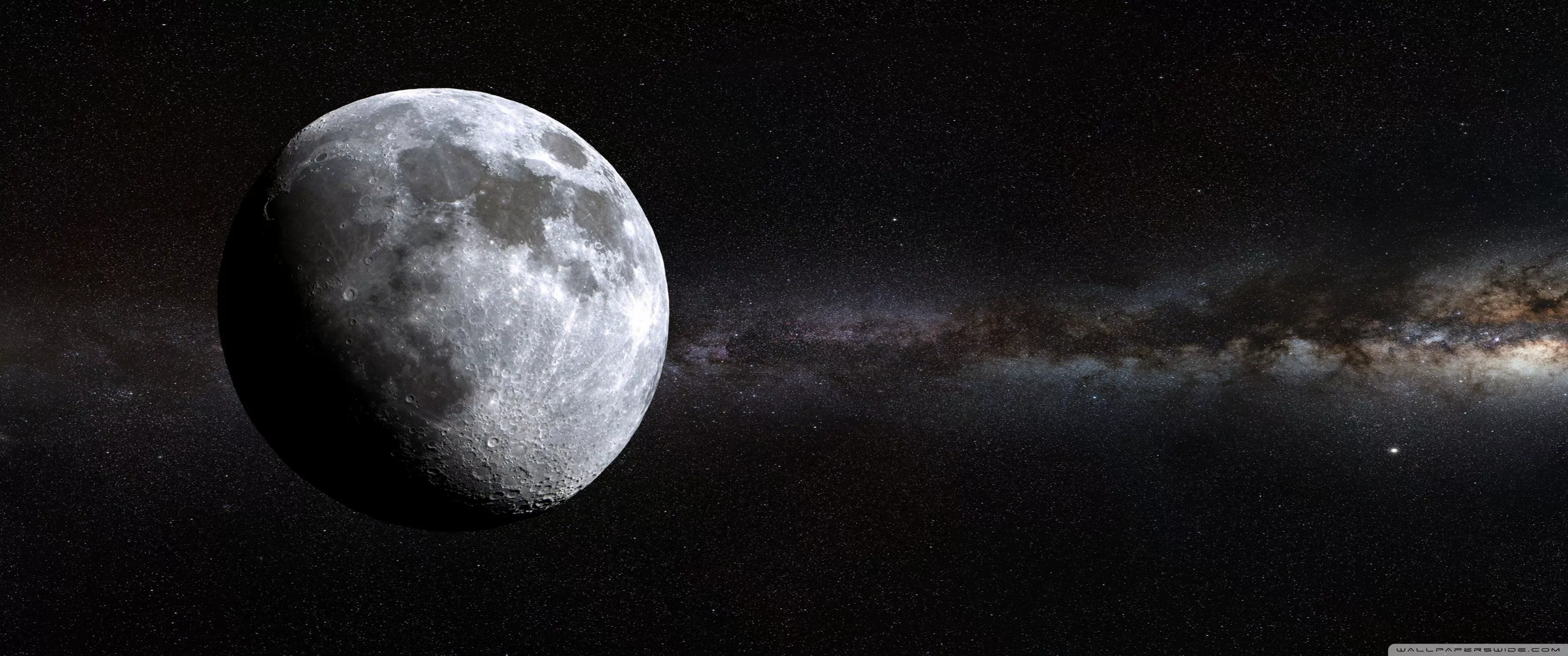 Deep Space Moon Ultra HD Wallpaper