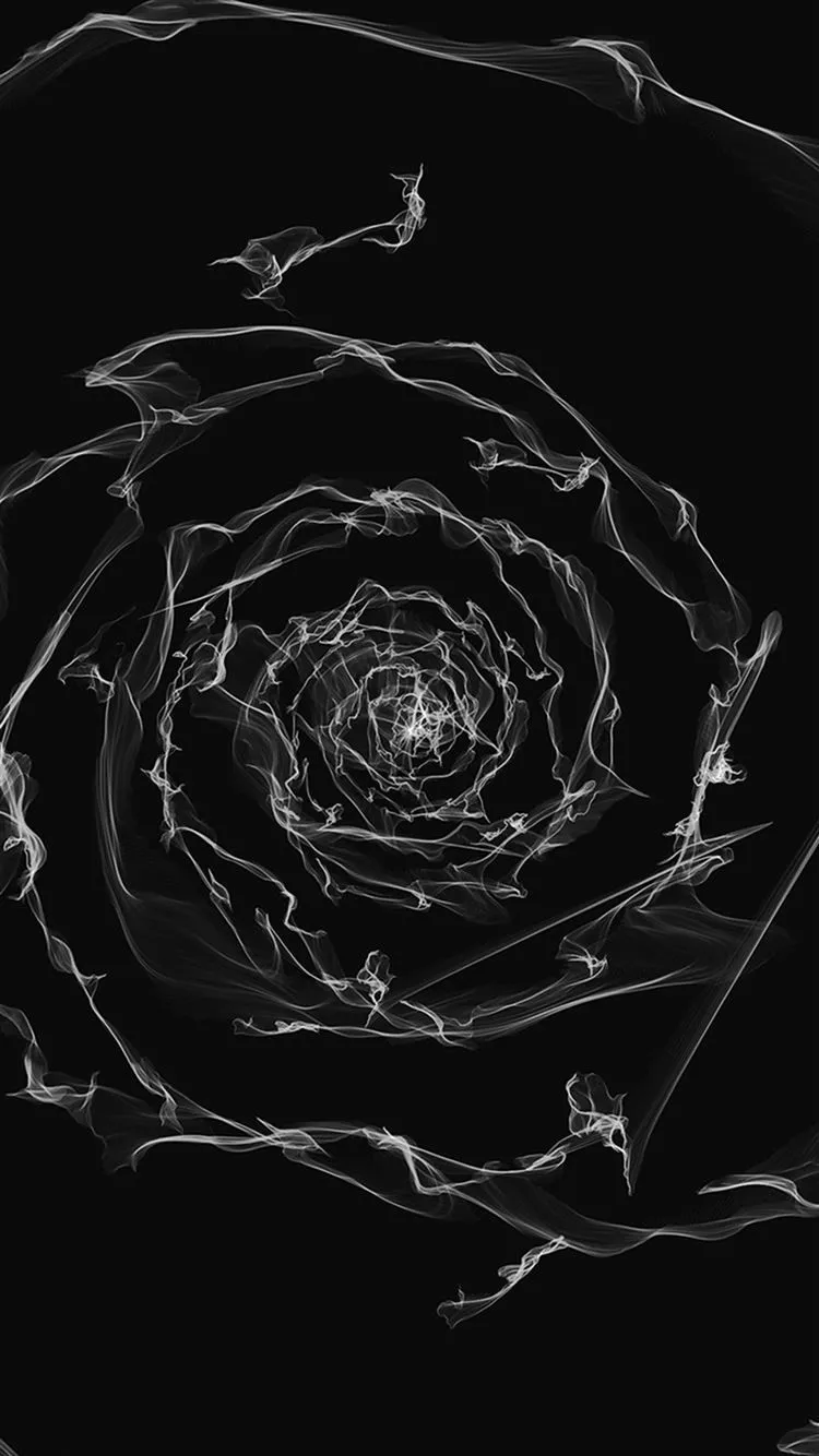 Spiral Dark Digital Art Pattern iPhone