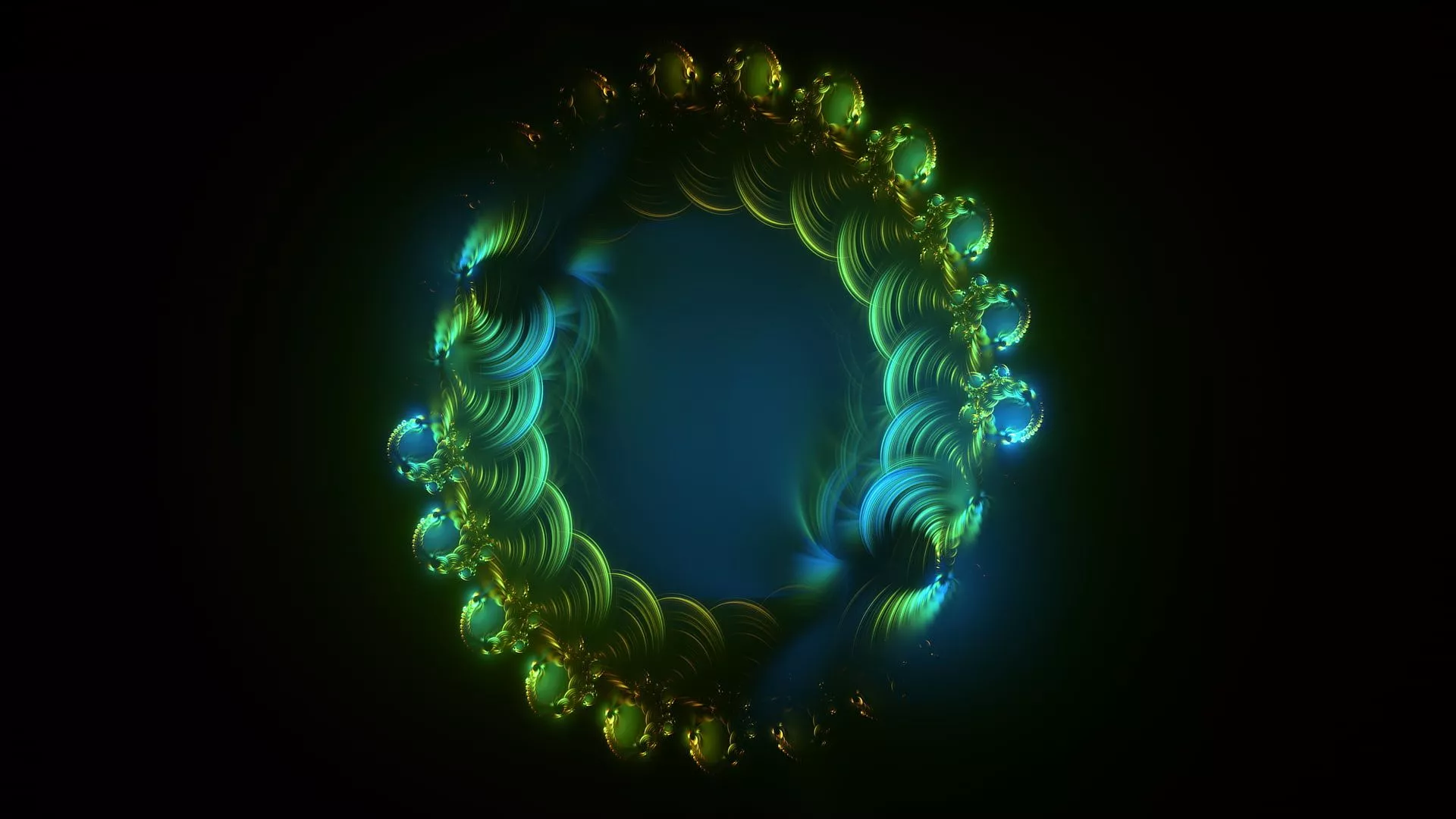 Colorful Abstraction Fractal Digital