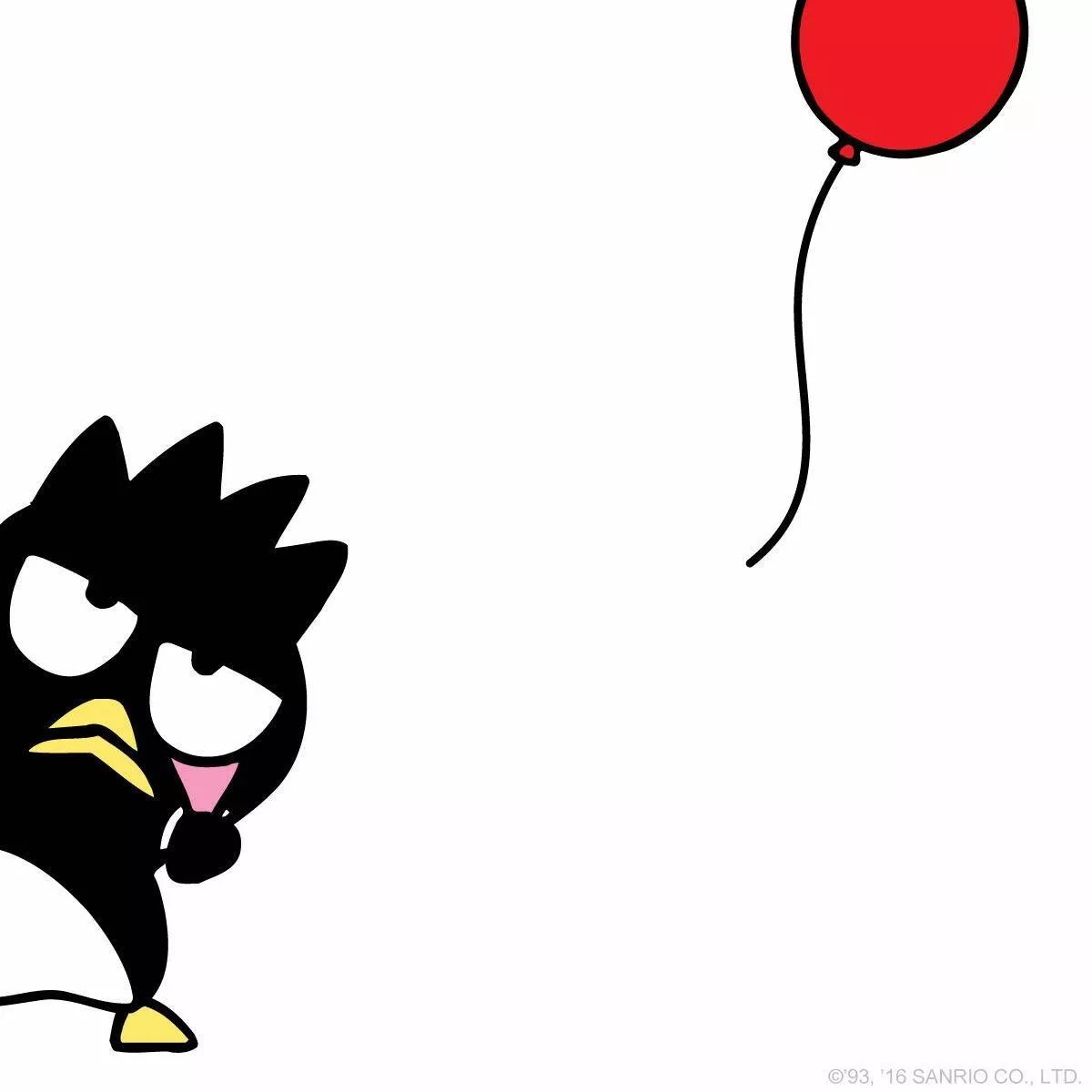 Badtz Maru With Red Balloon Wallpaper