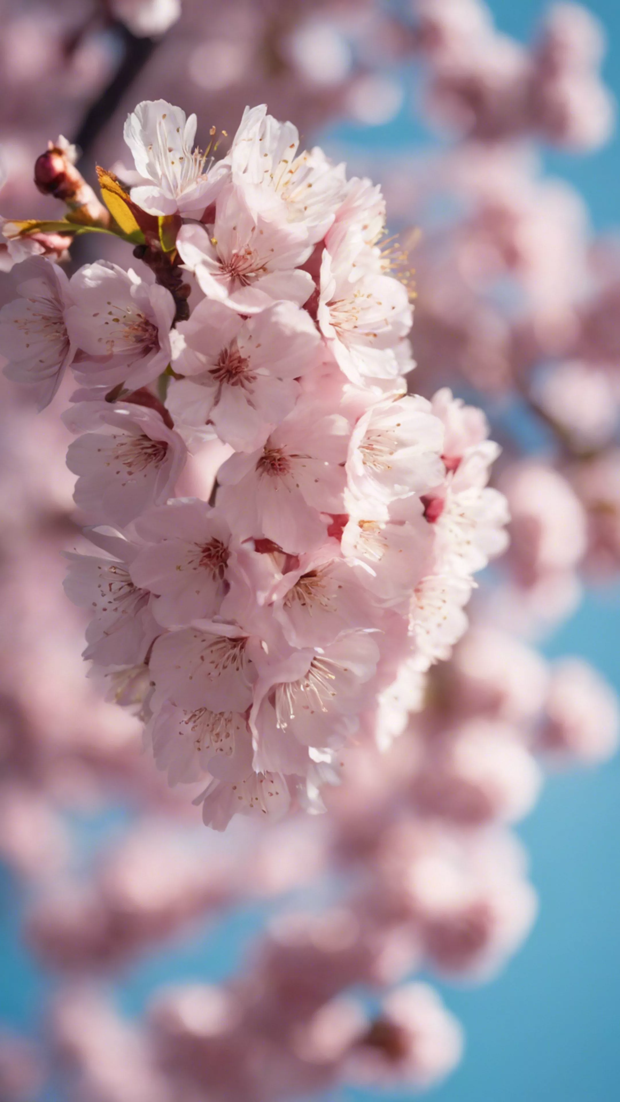 pink cherry blossoms in peak bloom