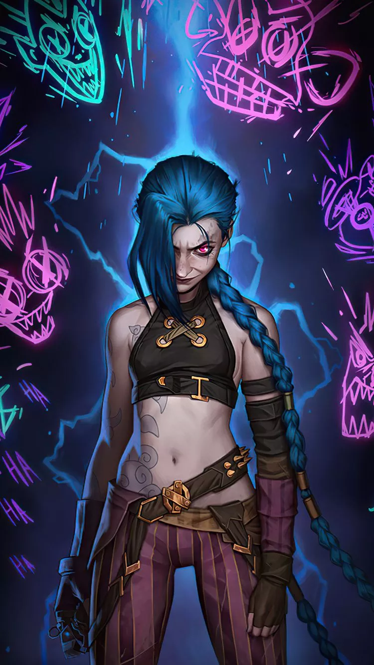Jinx Arcane Lol 4k iPhone 6