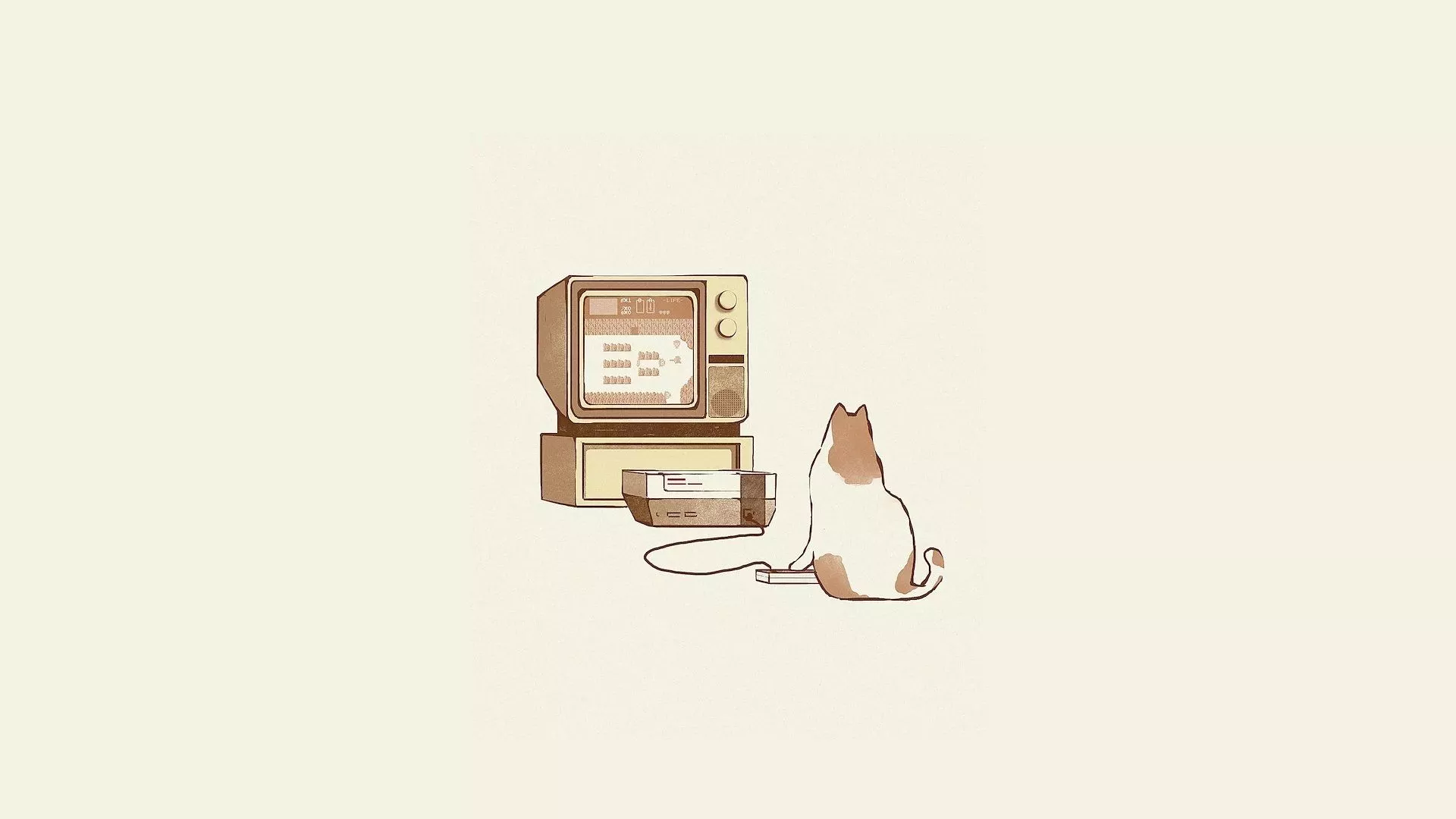 Cat Illustration Minimalist Video