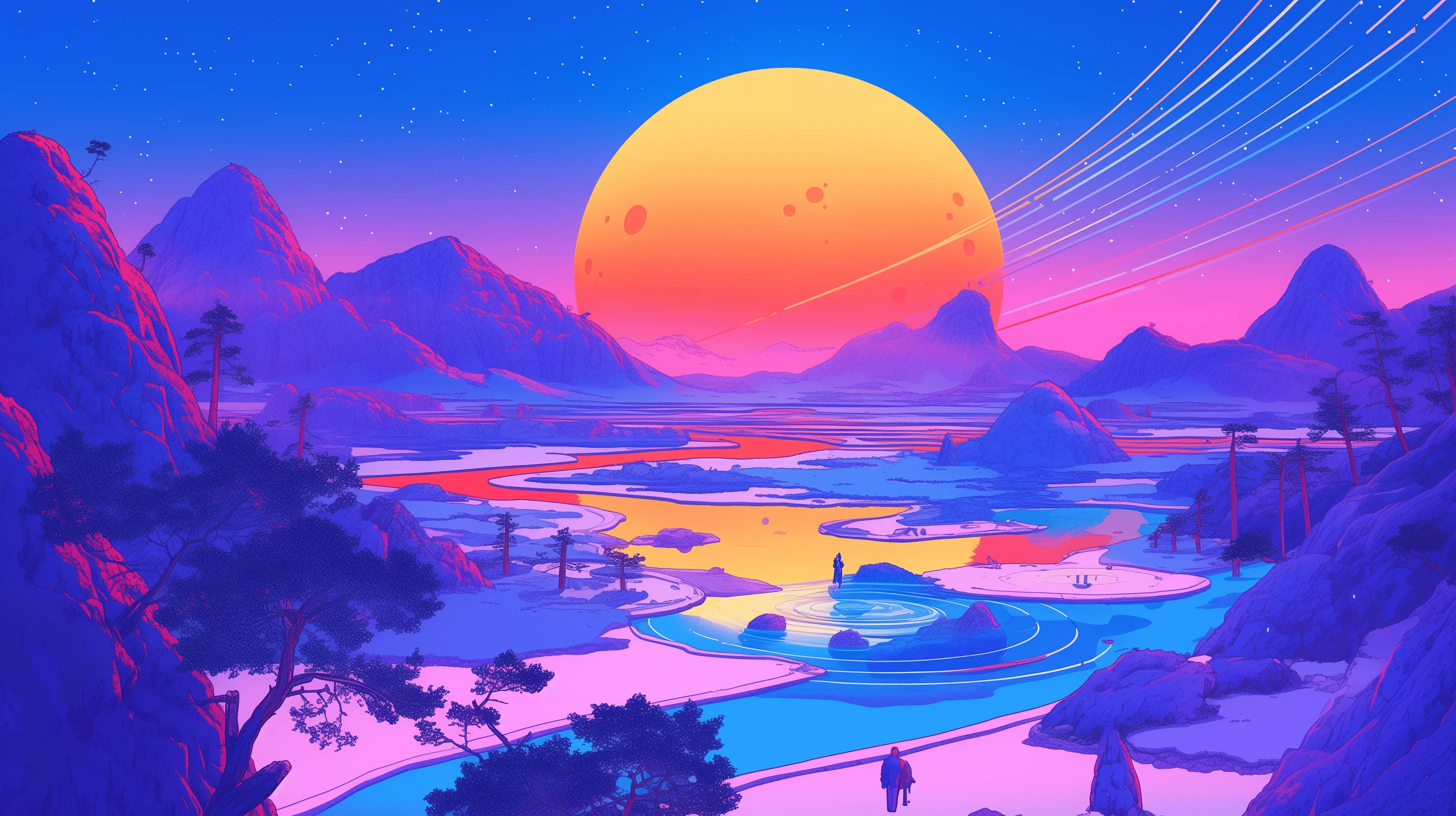Anime Landscape Wallpaper Created