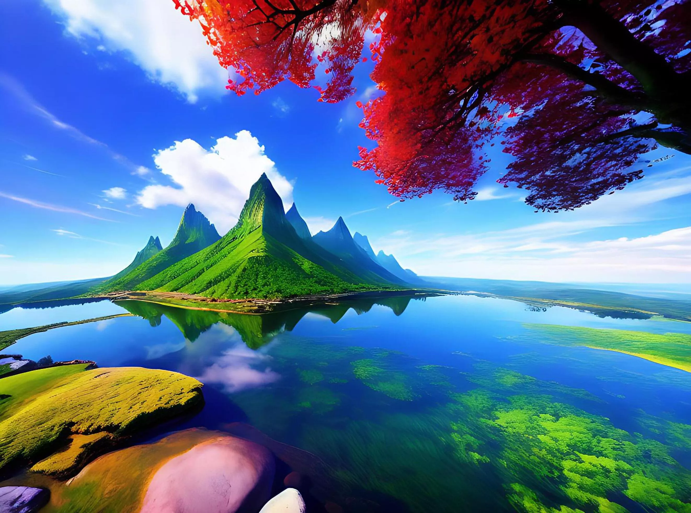 Wallpaper landscape, painting, fantasy