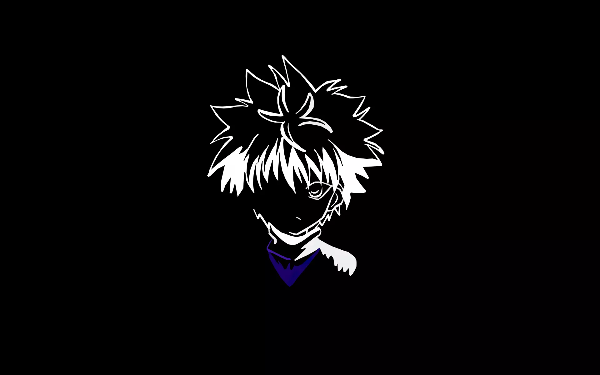 Killua Zoldyck Wallpaper 4K, Minimalist