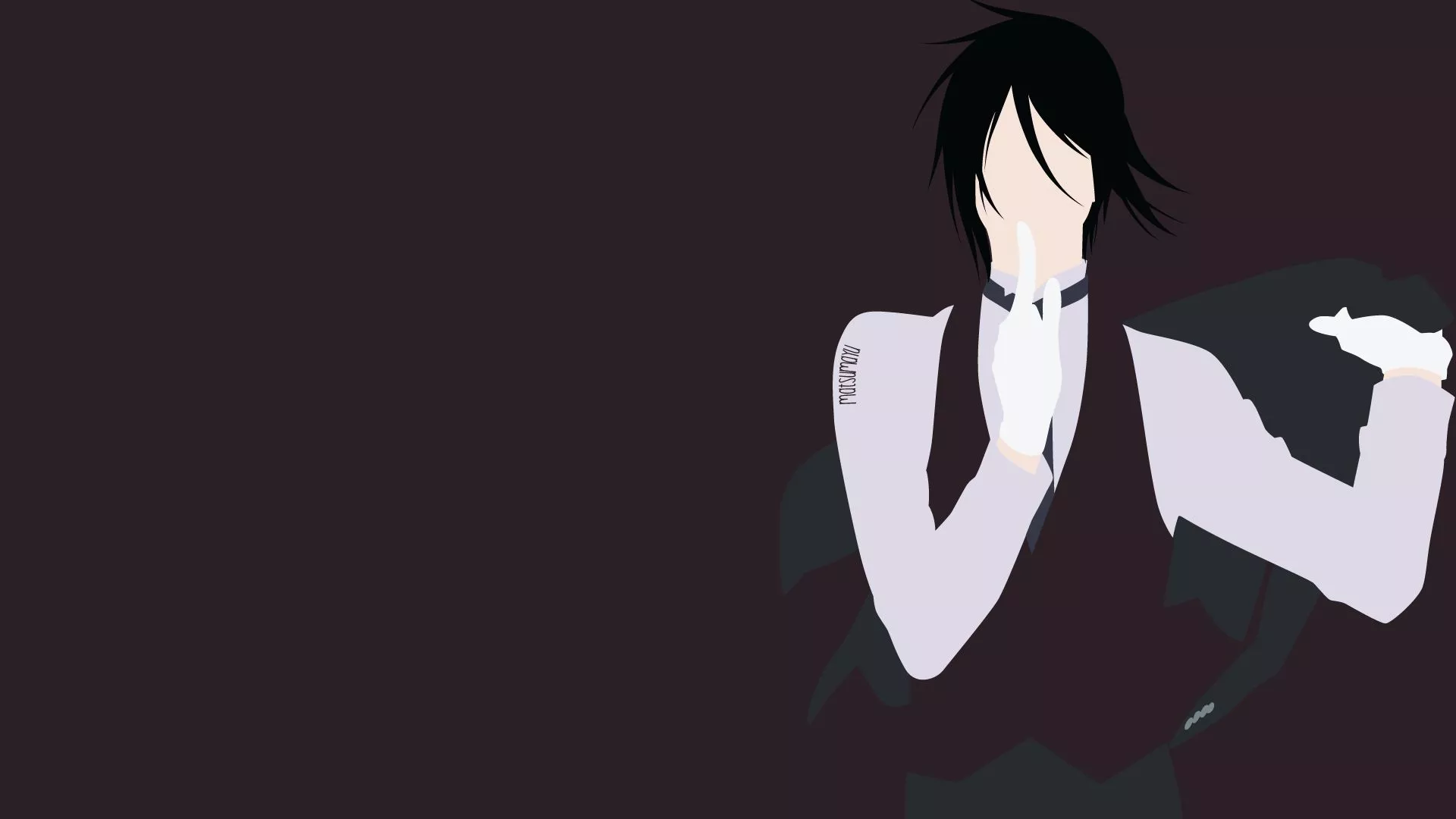 HD desktop wallpaper: Anime, Black