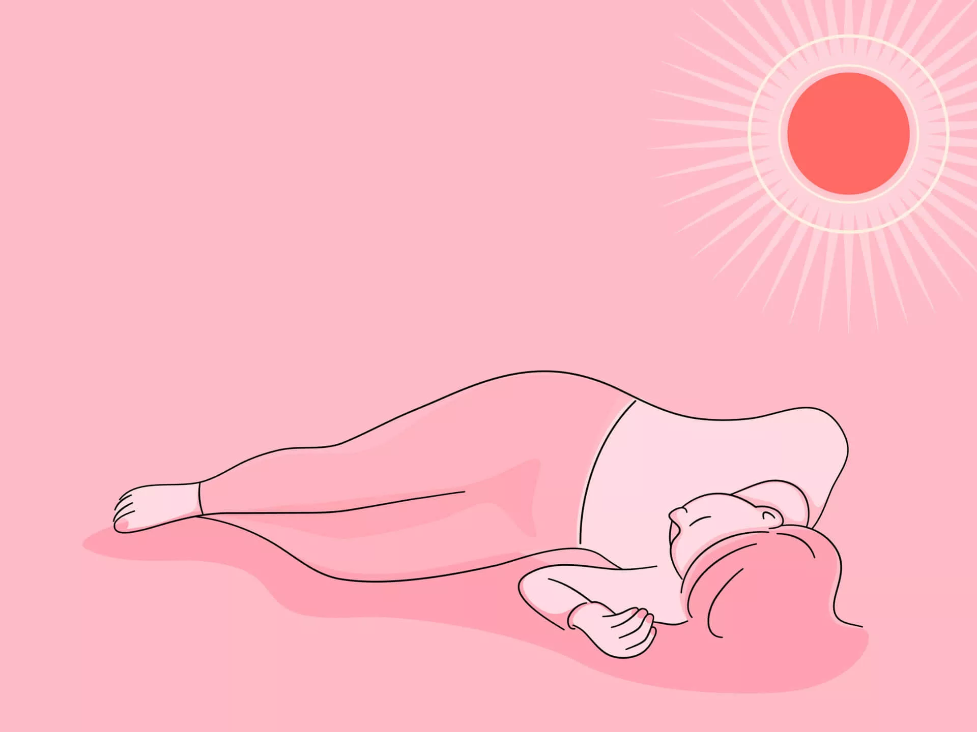 Heat Induced Fainting Illustration