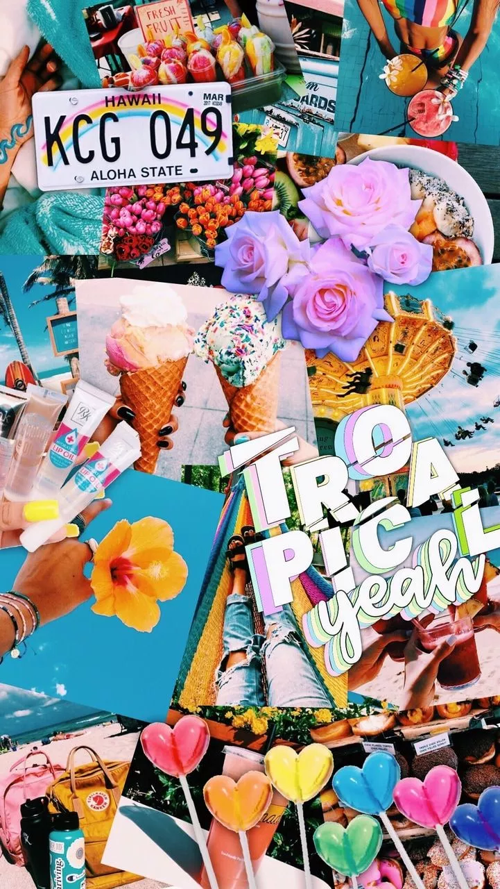 aesthetic, wallpaper and tropical