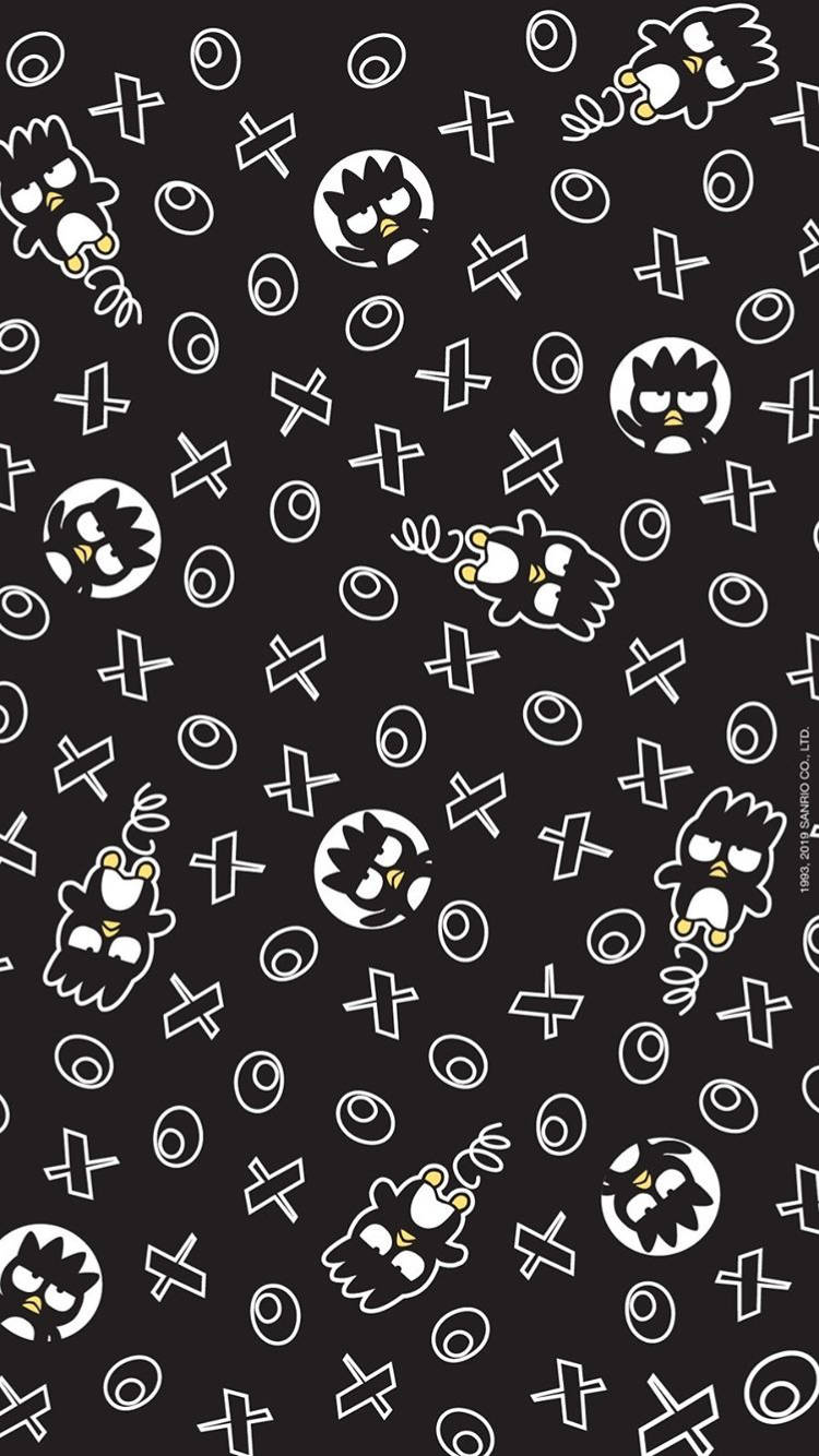 Badtz Maru Black And White Wallpaper