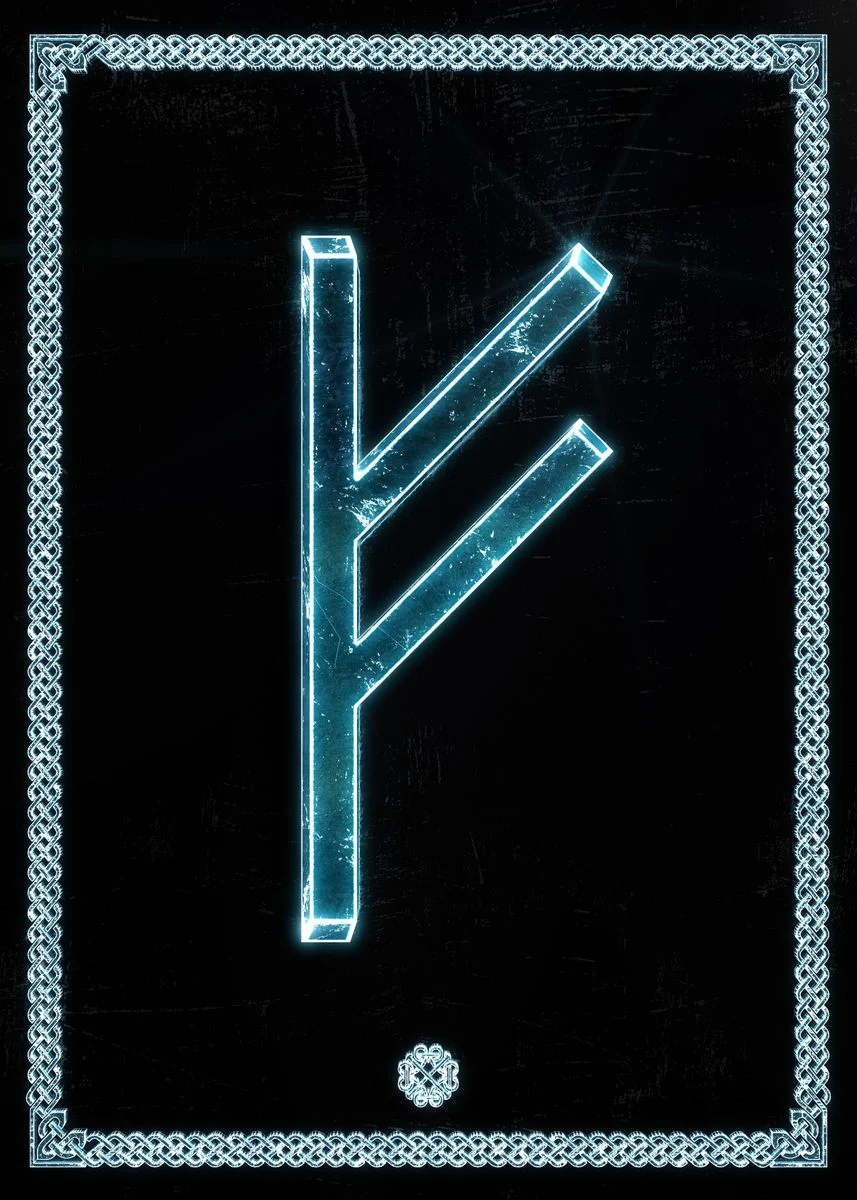 Fehu' Poster, picture, metal print